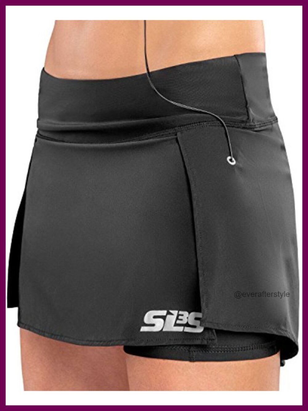 SLS3 Women's Athletic Skort Mini Tennis Golf Skirt with Pockets, 100% Nylon,